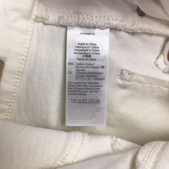 Madewell Perfect Fit Wide Leg Crop Jeans in Tile White Jeans - Picture 9 of 9